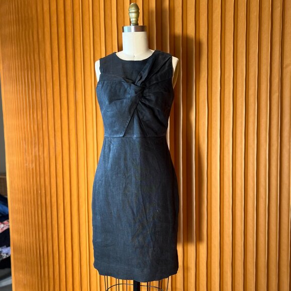 Effortless Elegance – J.CREW Black Linen Shift Dress - Picture 3 of 3